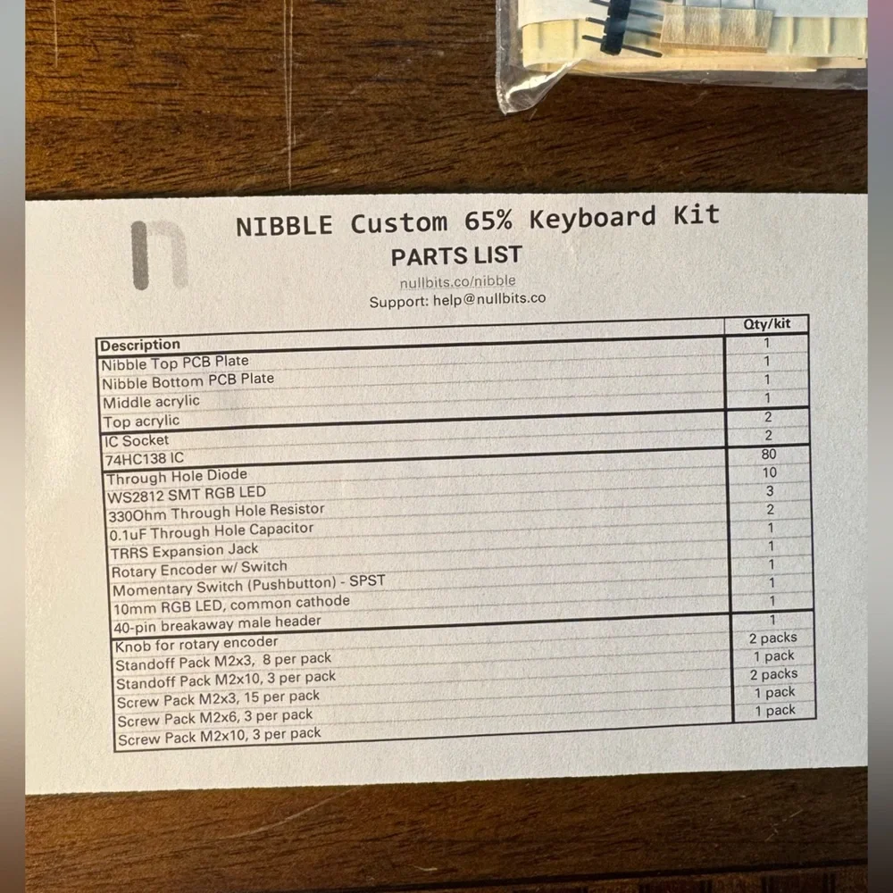 New Nullbits Nibble Custom 65% Keyboard Kit